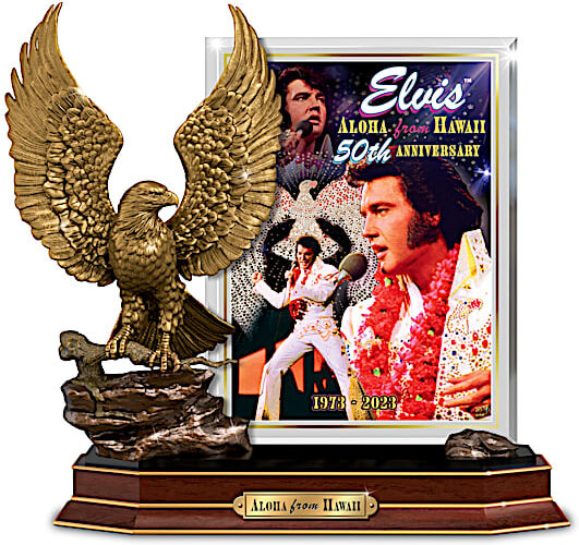 The Bradford Exchange Elvis Presley Aloha From Hawaii 50th Anniversary Sculpture