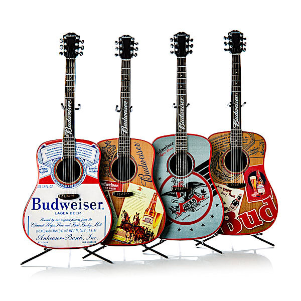 The Hamilton Collection Budweiser Music And Memories Guitar Sculpture Collection
