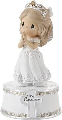 Precious Moments Holy Communion Girl Musical Figurine Table Decor, Multicolor