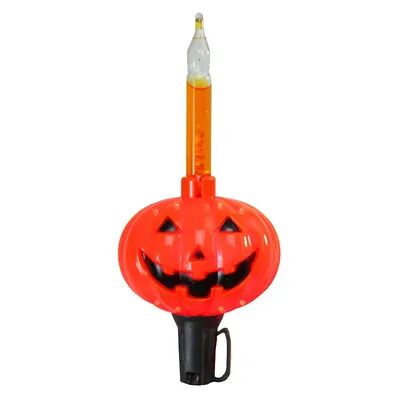 Northlight 10-Light Jack O'Lantern Halloween Bubble String Lights, Orange