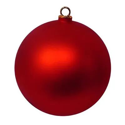 Ball Shatterproof Matte Ball Christmas Ornament, Red
