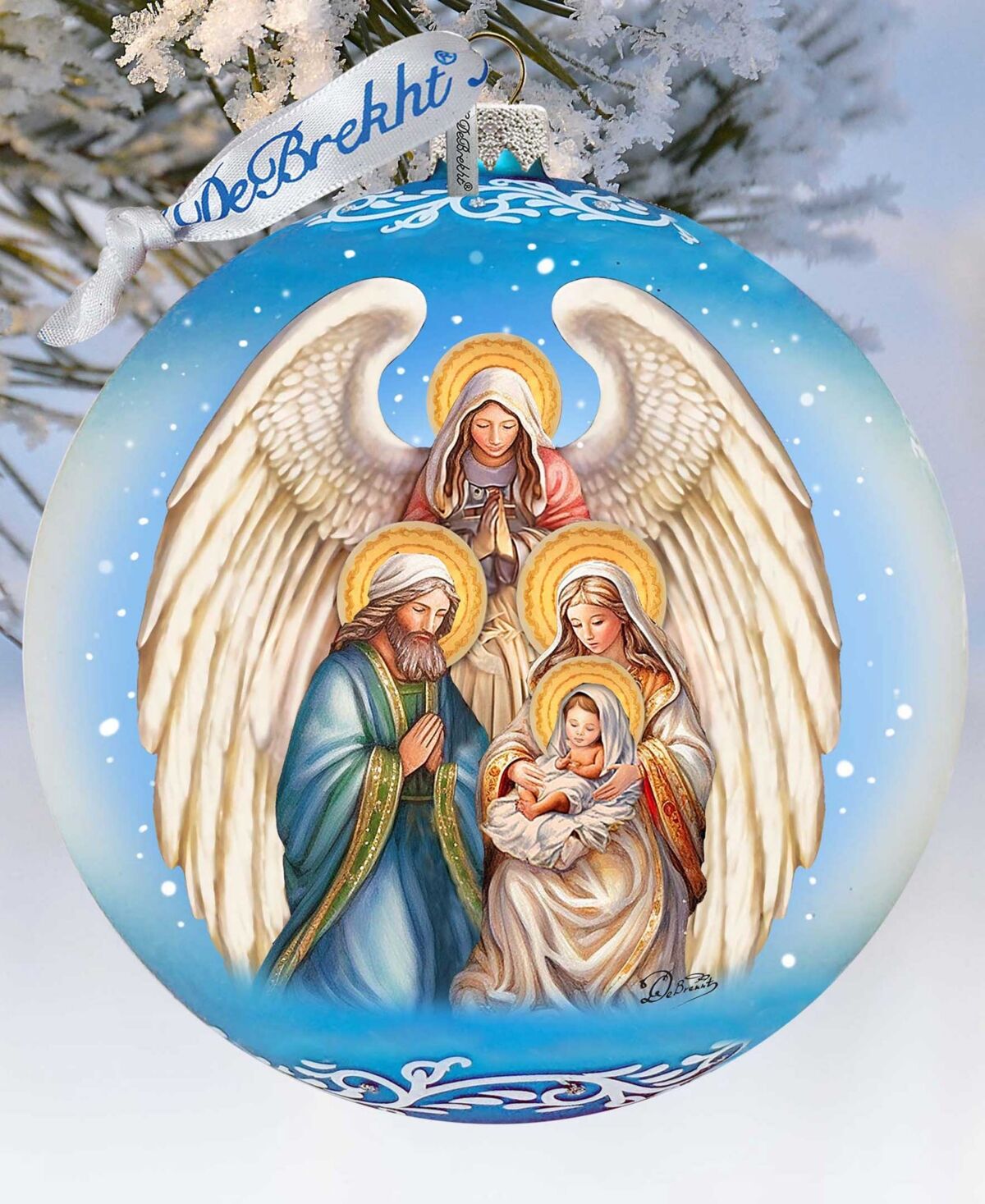 Designocracy Angel's Divine Presence Nativity Lg Christmas Collectible Ornaments G. DeBrekht - Multi Color