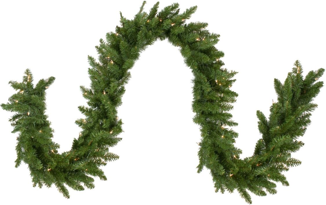 Northlight Pre-Lit Led Eastern Pine Artificial Christmas Garland-Clear Lights - Green