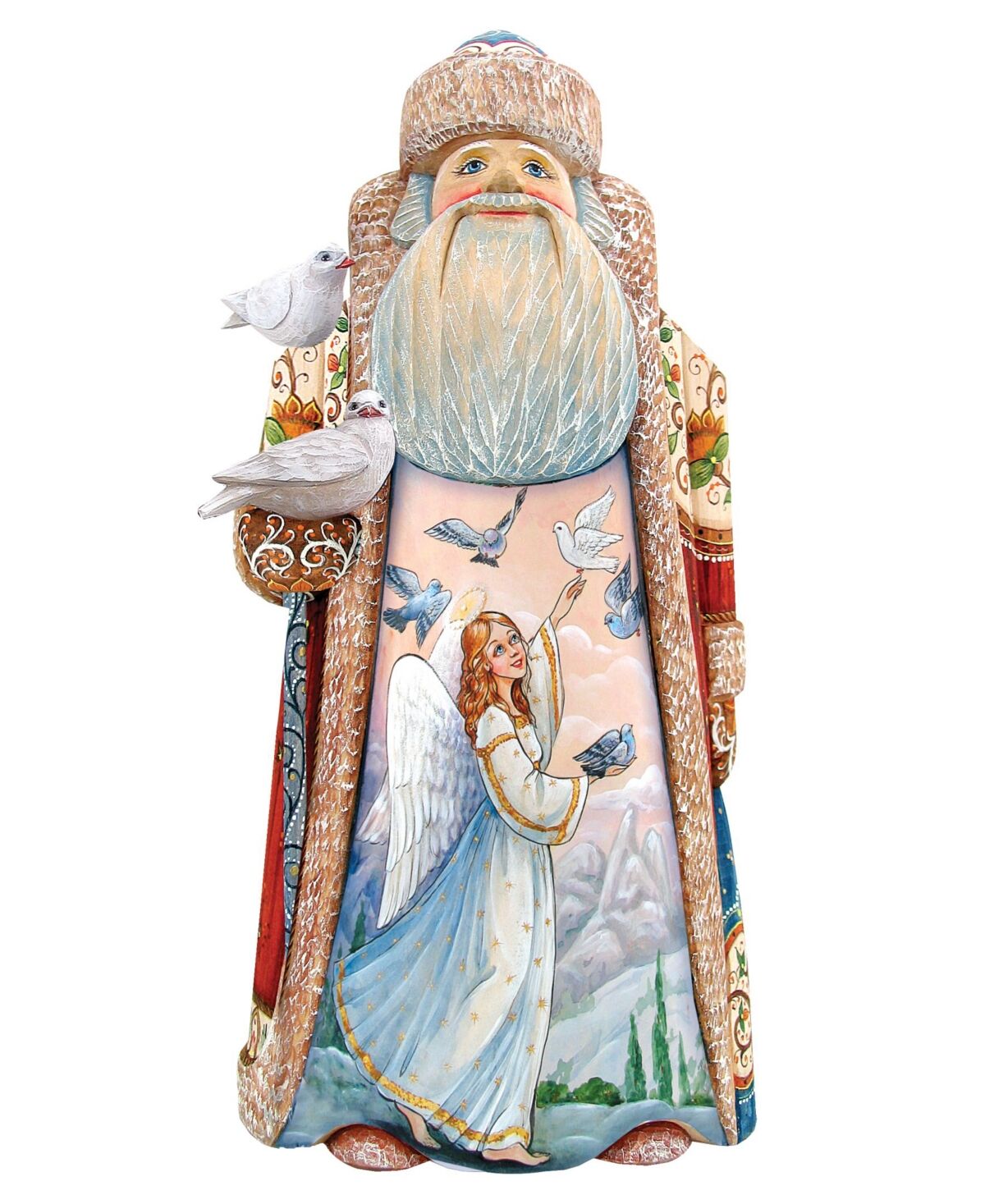 G.DeBrekht Woodcarved Polar Story Special Edition Santa Figurine - Multi