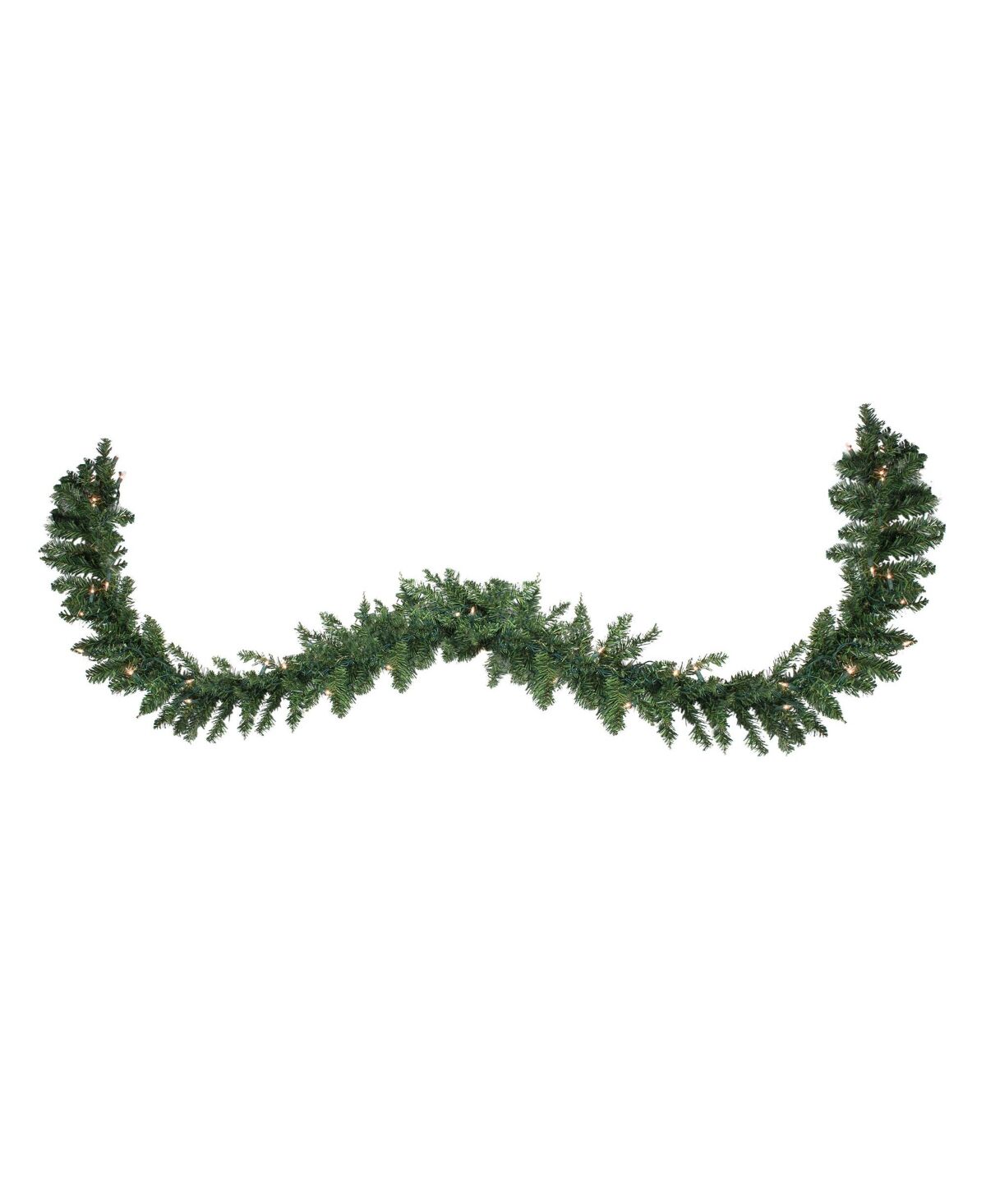 Northlight Pre- Lit Buffalo Fir Commercial Artificial Christmas Garland With Clear Lights - Green