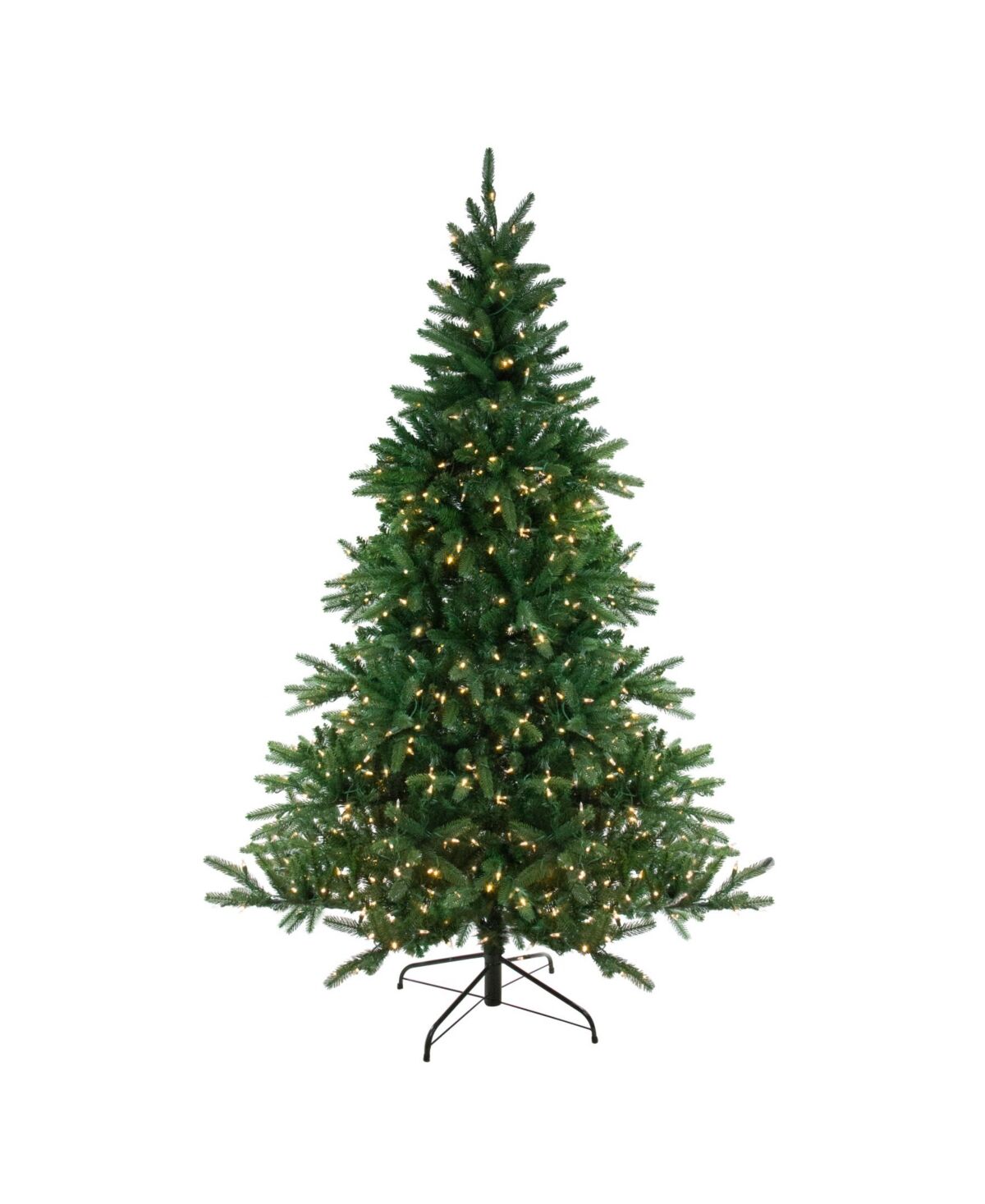 Northlight 7.5' Pre-Lit Led Instant Connect Noble Fir Artificial Christmas Tree - Dual Lights - Green