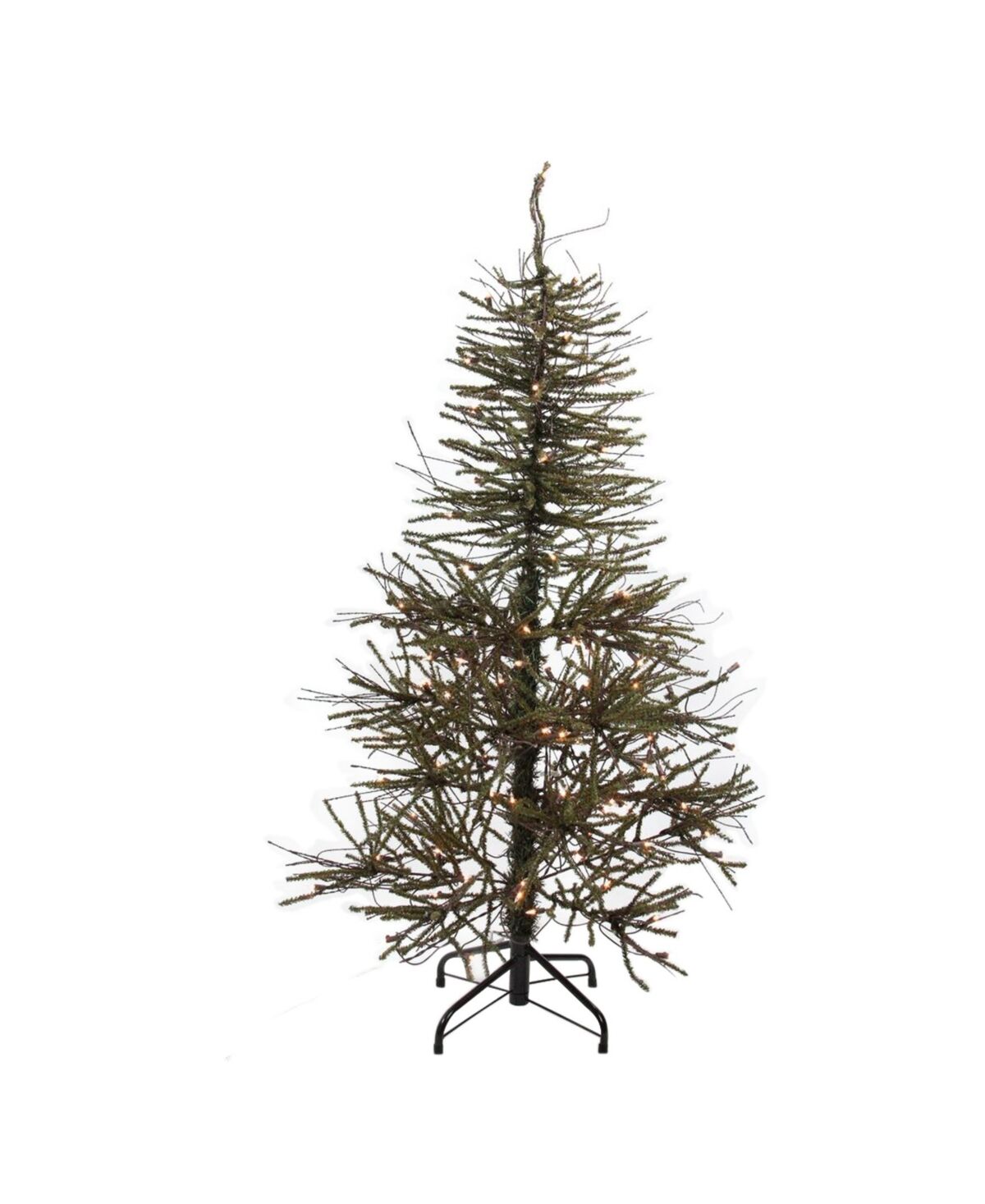 Northlight 4' Warsaw Twig Artificial Christmas Tree - Clear Lights - Brown