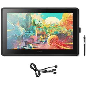 Wacom Cintiq 22 Kreativ-Stift-Display Tablet (mit Standfuß, zum Illustrieren & Zeichnen direkt auf dem Bildschirm, mit Full-HD-Display (1.920 x 1.080),  Pro Pen 2, geeignet für Windows & Mac)