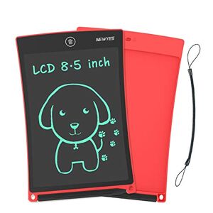 NEWYES Schreibtafel, Gut Lesbares LCD Dispaly, mit Schiebeschalter zum Sperren, Eine Gute Alternative zum Papier (Rot)