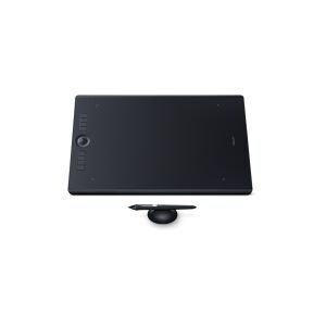 Wacom Intuos Pro Large - Digitizer - højre- og venstrehåndet - 43 cm x 28.7 cm x 0.8 cm - multi-touch - elektromagnetisk - 8 knapper - trådløs, kabling - USB, Bluetooth - sort