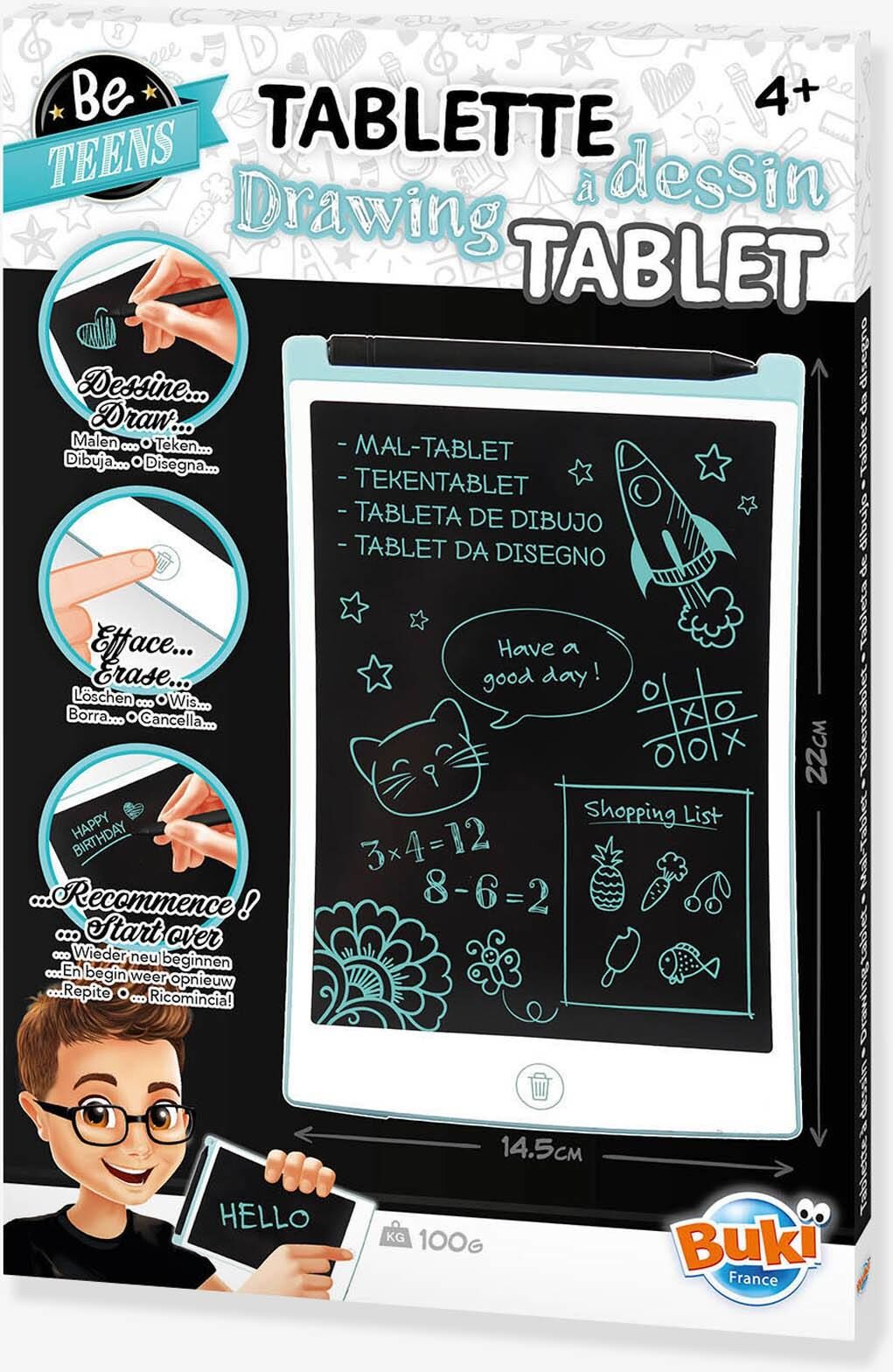 Tablet de dibujo BUKI negro