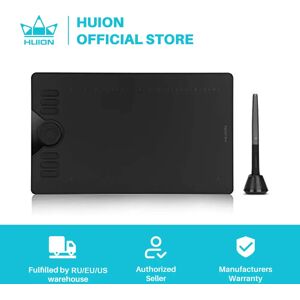 Huion ? Tablette graphique HS610 pour Android  Windows et macOS avec OTG  adaptee au dessin digital