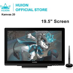 HUION – tablette graphique Kamvas 20  écran IPS 19.5 pouces  sans batterie  verre AG  120% sRGB