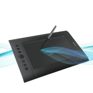 HUION-Tablette graphique H610 PRO V2 pour dessin digital  avec stylet sans batterie  système