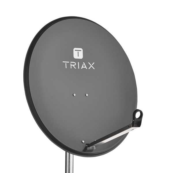 Triax TDS 80A Sat Antenne Stahl 80cm Anthrazit Satelliten Spiegel RAL 7016