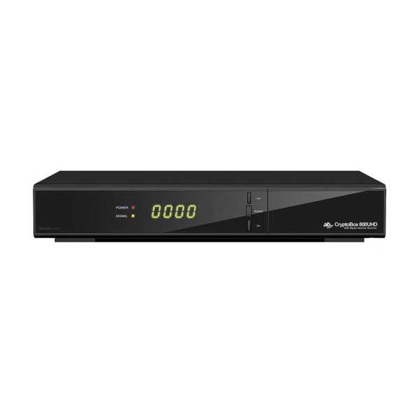 AB-COM AB CryptoBox 800UHD 4K 2160p DVB-S2X H.265 CA USB LAN Sat Receiver