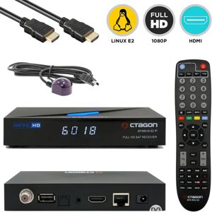 Octagon SFX6018 S2+IP Full HD Sat IP-Receiver mit 300Mbit/s WLAN Stick (Linux E2 & Define, DVB-S2)