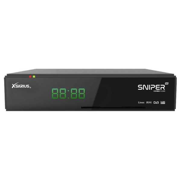 Xsarius Sniper HD Combo H.265 1x DVB-S2/C/T2 Tuner Full HD TV IP OTT Hybrid Receiver