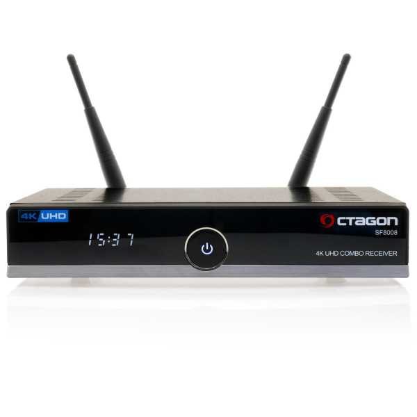 OCTAGON SF8008 4K UHD 2160p H.265 HEVC E2 Linux Dual Wifi DVB-S2X & T2C Combo Receiver