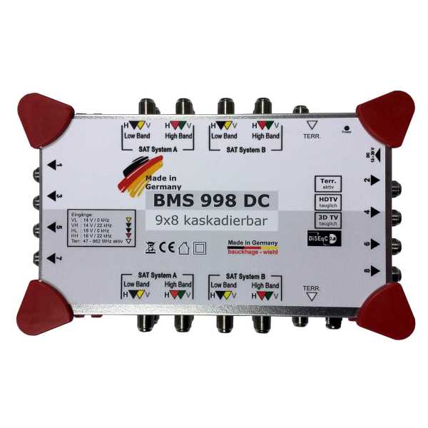 Bauckhage BMS 998 DC Multischalter 9/8 Kaskadierbar