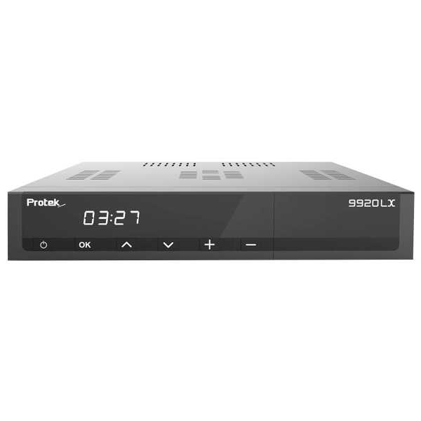 Protek 9920 LX E2 Linux Full HD 1080p HEVC H.265 TV IP Receiver Schwarz 2x DVB-S2