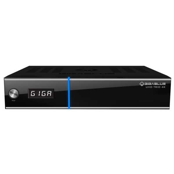 Gigablue UHD TRIO 4K 2160p 1xDVB-S2X MS 1xDVB-C/T2 Tuner E2 Linux Receiver Schwarz