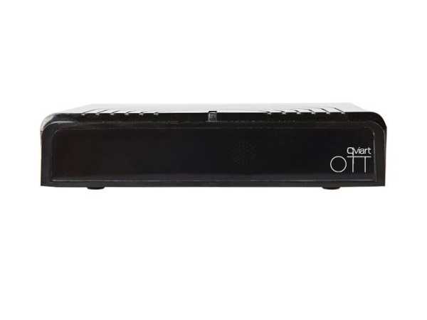 Qviart OTT Full HD 1080p Linux USB HDMI LAN TV IP Mediaplayer Schwarz