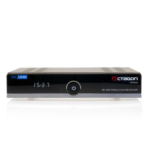 OCTAGON SF8008 4K UHD 2160p H.265 HEVC E2 Linux DVB-S2X Single Sat Receiver 2TB HDD