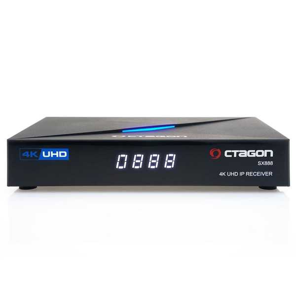 Octagon SX888 4K Ultra HD IP HDMI USB H.265 TV IP Mediaplayer Schwarz