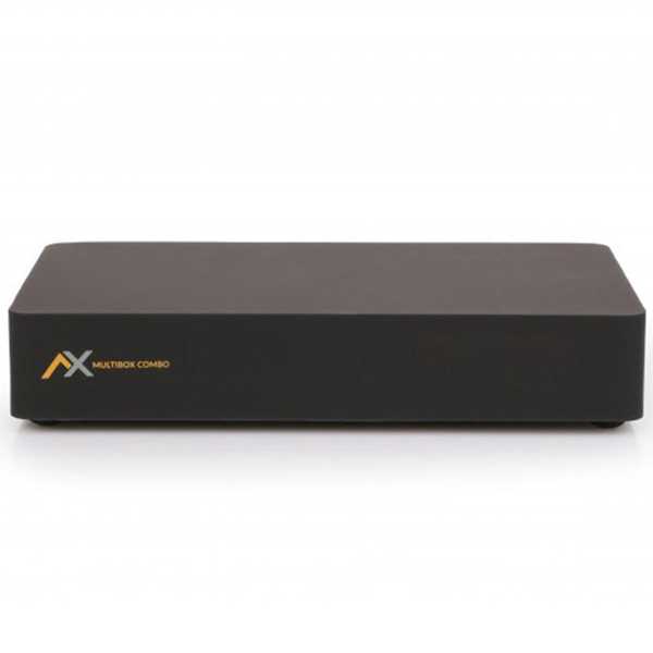 AX Technology AX Multibox Combo 4K UHD 2160p H.265 E2 Linux 1x DVB-S2 1x DVB-C/T2 Receiver Schwarz