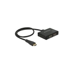 Delock HDMI Splitter - Video-/audiosplitter - 2 x HDMI - desktop