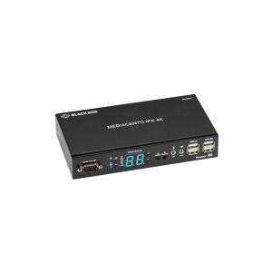 Black Box MediaCento IPX 4K Receiver - Video/audio/infrarød/USB/seriel forlænger - modtager - 1GbE, Fibre Channel - USB - fiberoptik, 1000Base-T - op til 10 km