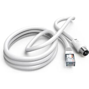 Hama Antennekabel 75dB Koaksial stik til RJ45-stik 2.5m - Hvid