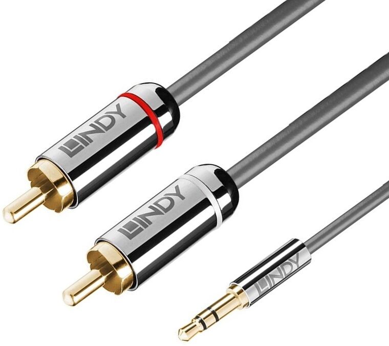 Lindy Chromo Premium Minijack Til 2xphono Kabel - 3 M