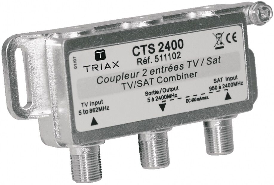 Triax Cts 2400 Antennesamler / Combiner Filter - 2 Vejs.