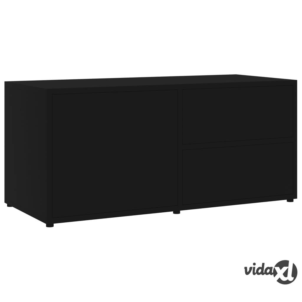vidaXL TV-taso musta 80x34x36 cm lastulevy