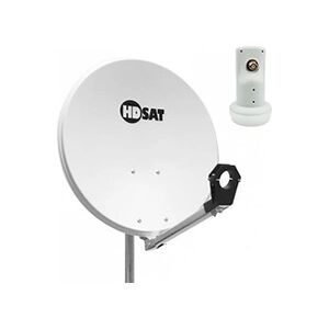 HDSAT pack parabole satellite acier 60cm lnb single hd 4k - Publicité