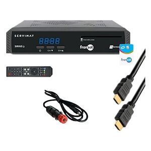 Récepteur Tv Satellite Hd + Carte Fransat Pc7 + Câble Hdmi + Câble 12v Usage Non Intensif Strong - Publicité