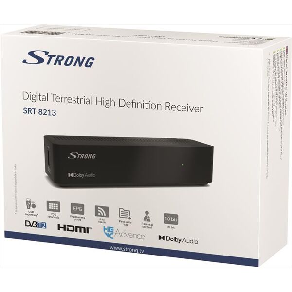 strong decoder digitale terrestre t2 srt8213-nero