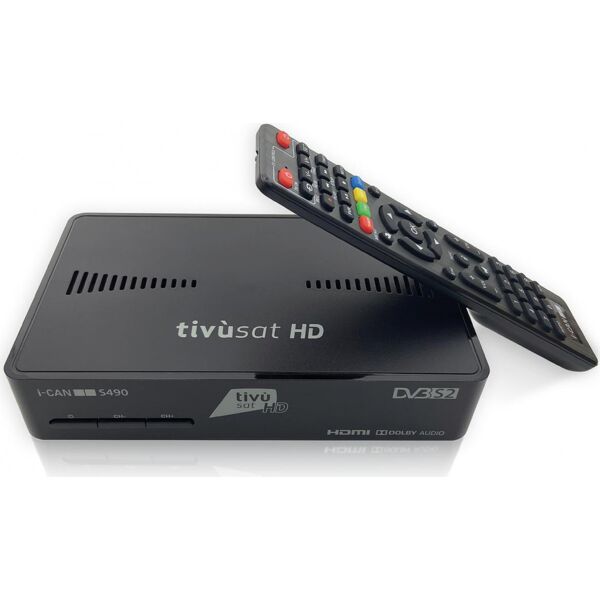 i-can s490 decoder digitale terrestre hd dvb-t2 hevc mpeg-4 hdmi usb wifi lan - s490