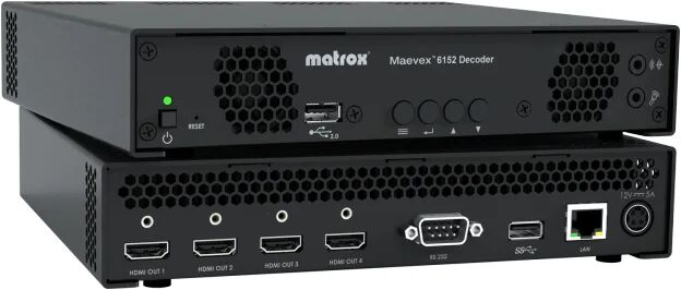 Matrox Maevex 6152 Quad 4K Decoder Appliance / MVX-D6152-4 [MVX-D6152-4]