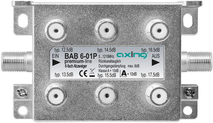 Axing BAB 6-01P Splitter per cavo Grigio