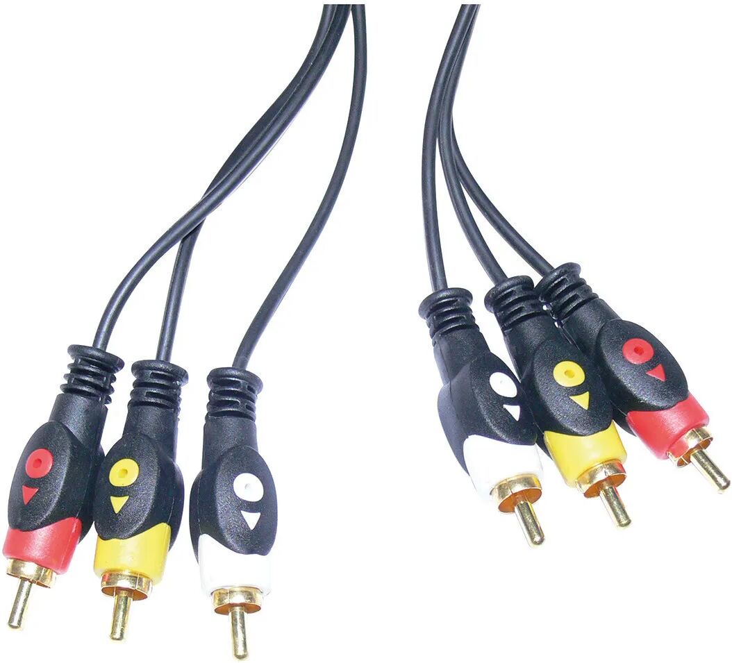 Cavo 3 Rca Maschio / Maschio 3 M