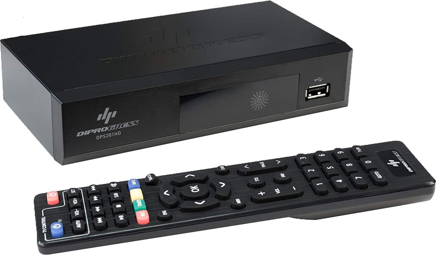 diprogress dps201hd decoder digitale satellitare full hd dvb-s2 usb pvr hdmi scart colore nero - dps201hd