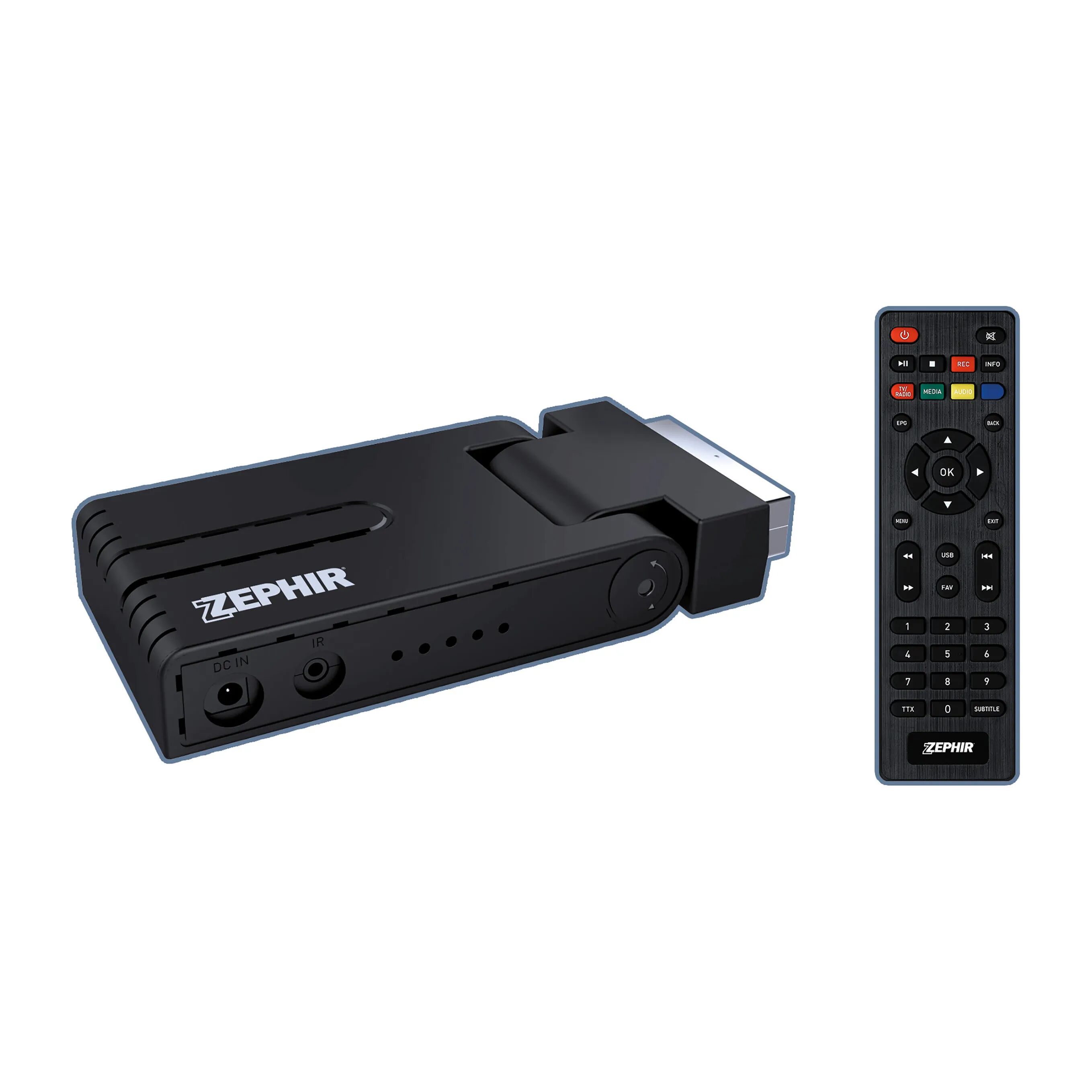 Tecnomat DECODER ZEPHIR RETRO SCART H265 HEVC RISOLUZIONE 1080p INGRESSO SCART HDMI