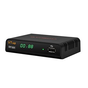 GT Media V7S HD FTA Receptor de TV satelital Free to Air DVB-S / S2  Decodificador de satélite Digital Full HD 1080p con Antena USB WiFi Soporte