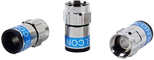 99909648-01 Cabelcon F-56 5.1 W självinstallation nitin med integrerad O-ring (vattentät) F-kontakt blå RG6/7 mm (100 stycken F-6-TD 5.1 NI)