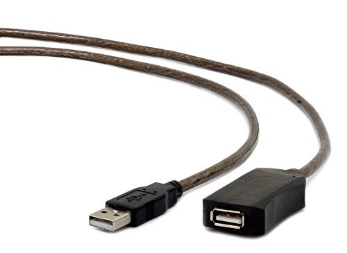 UAE-01-10M Gembird USB A/USB A M/F 10 m USB-kabel (10 m, USB A, USB A, 2.0, hane/hona kontakt, svart)
