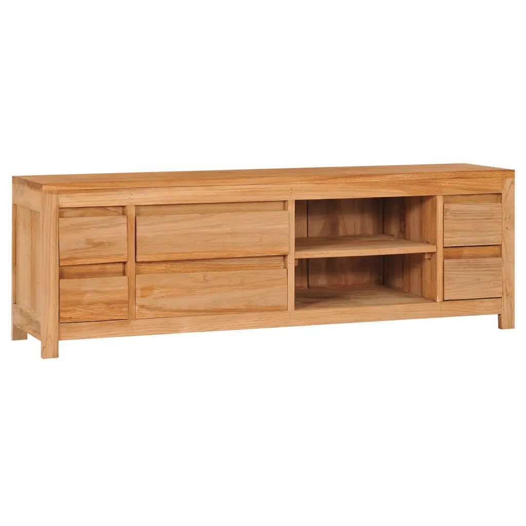 vidaXL TV-bänk 120x30x40 cm massiv teak