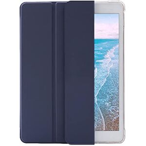 HUEZOE iPad 10.2 Zoll Hülle, iPad 9/8/7 Generation (Modell 2021/2020/2019 Modell), Klappbarer Ständer Schutzhülle mit Stifthalter, Wake Up/Sleep Auto Abdeckung, Marineblau